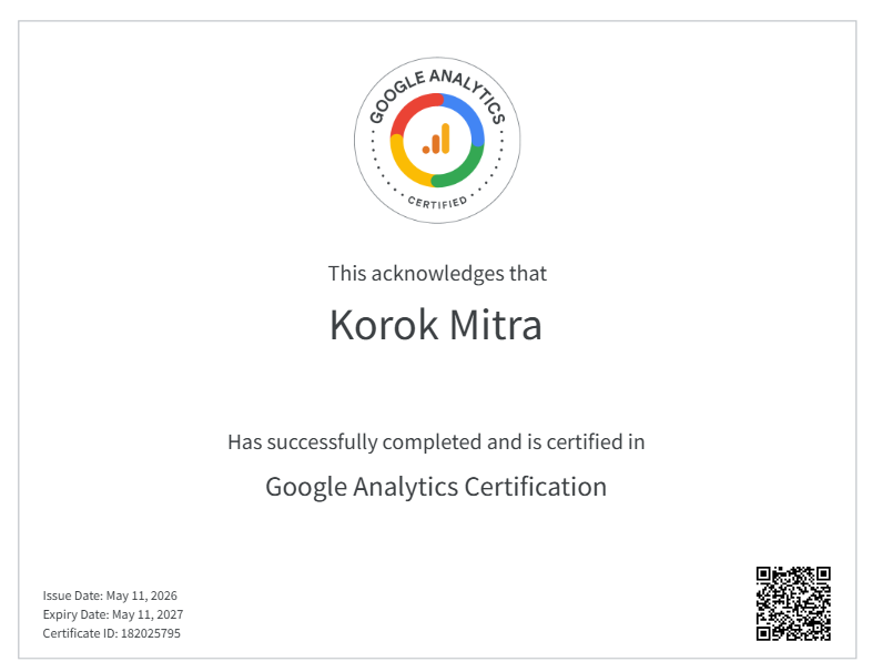 Google Analytics Individual Qualification preview